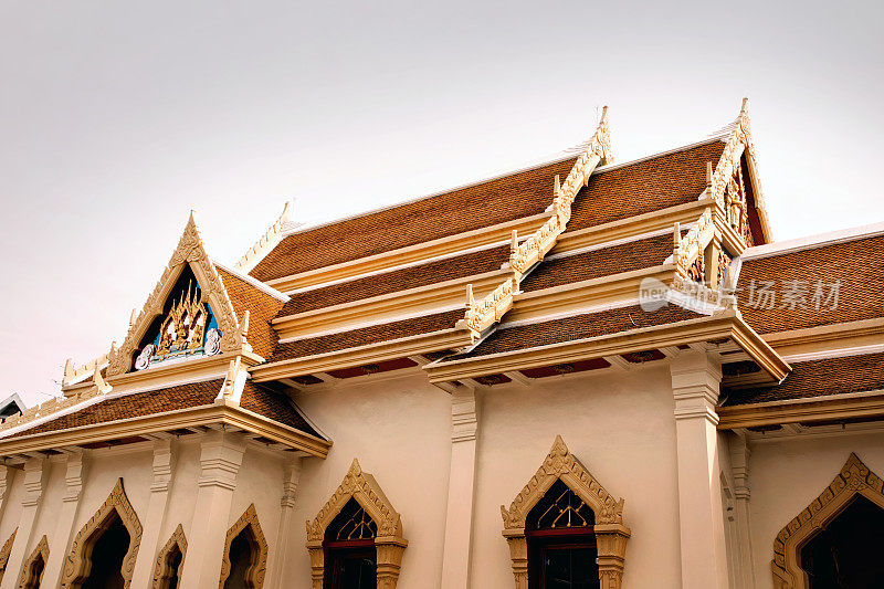 曼谷的佛寺外景，Wat Traimit